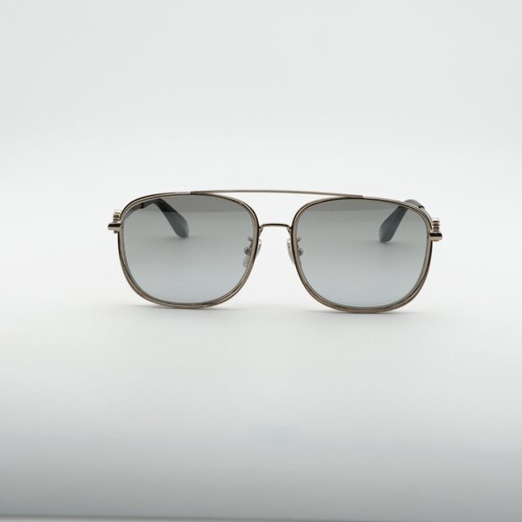 Roberto Cavalli SRC059M 8FFX Aviator Sunglasses - Gold / Grey Roberto Cavalli SRC059M 8FFX Sunglasses Gold Square Frame  main image 2